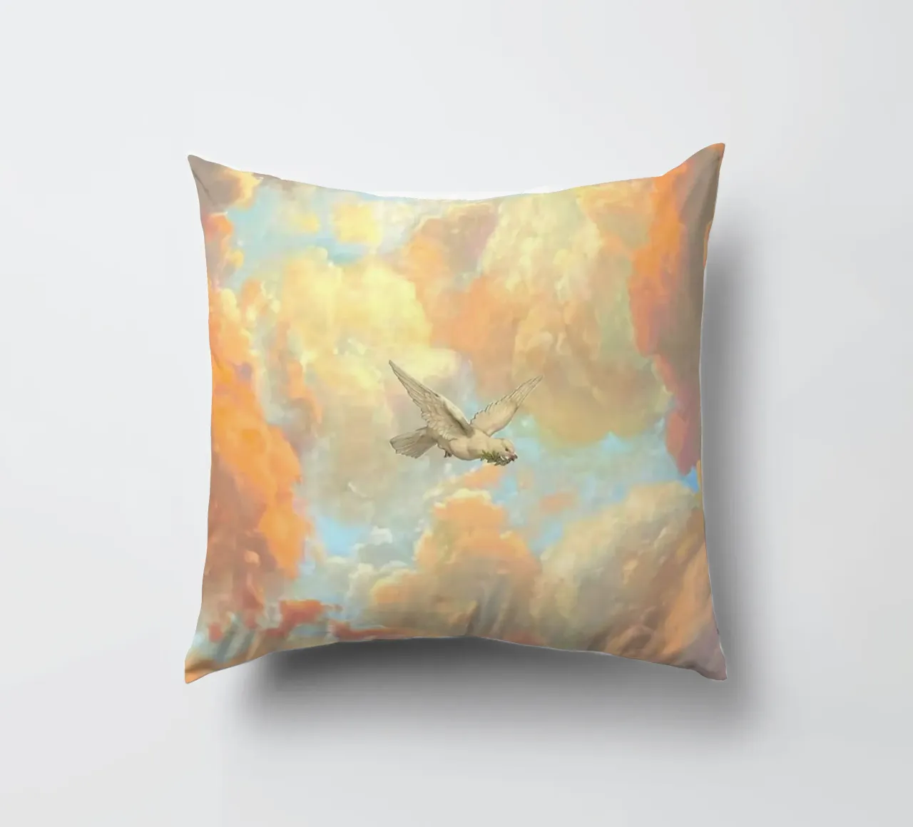 posture bird in cloud cuscino da lifeline