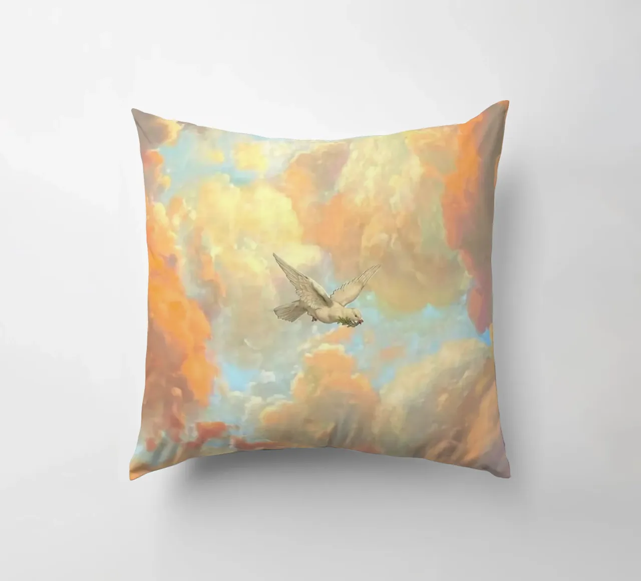 posture bird in cloud cuscino da lifeline