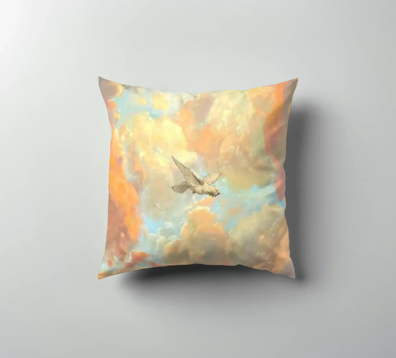 posture bird in cloud cuscino da lifeline