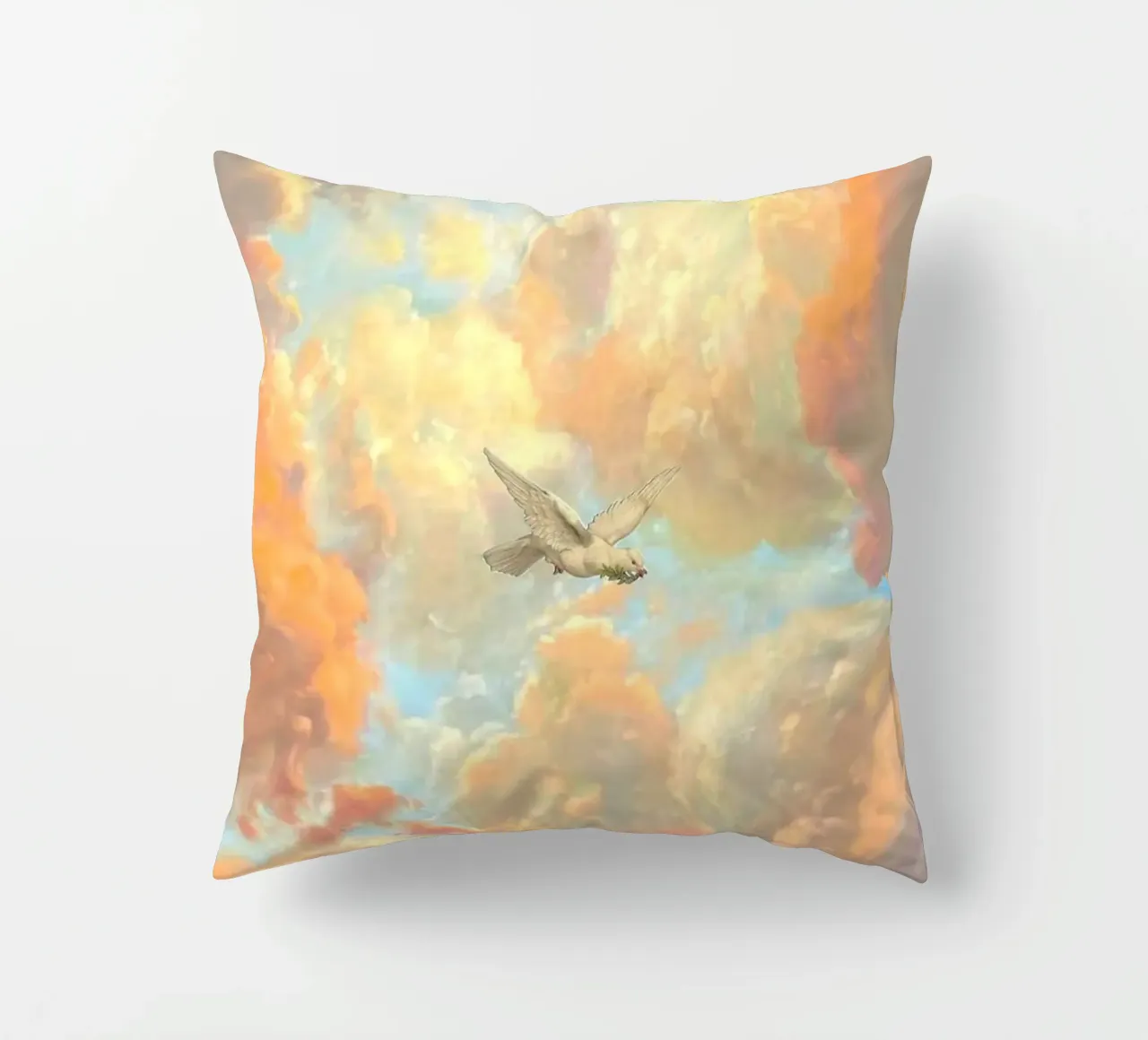 posture bird in cloud cuscino da lifeline