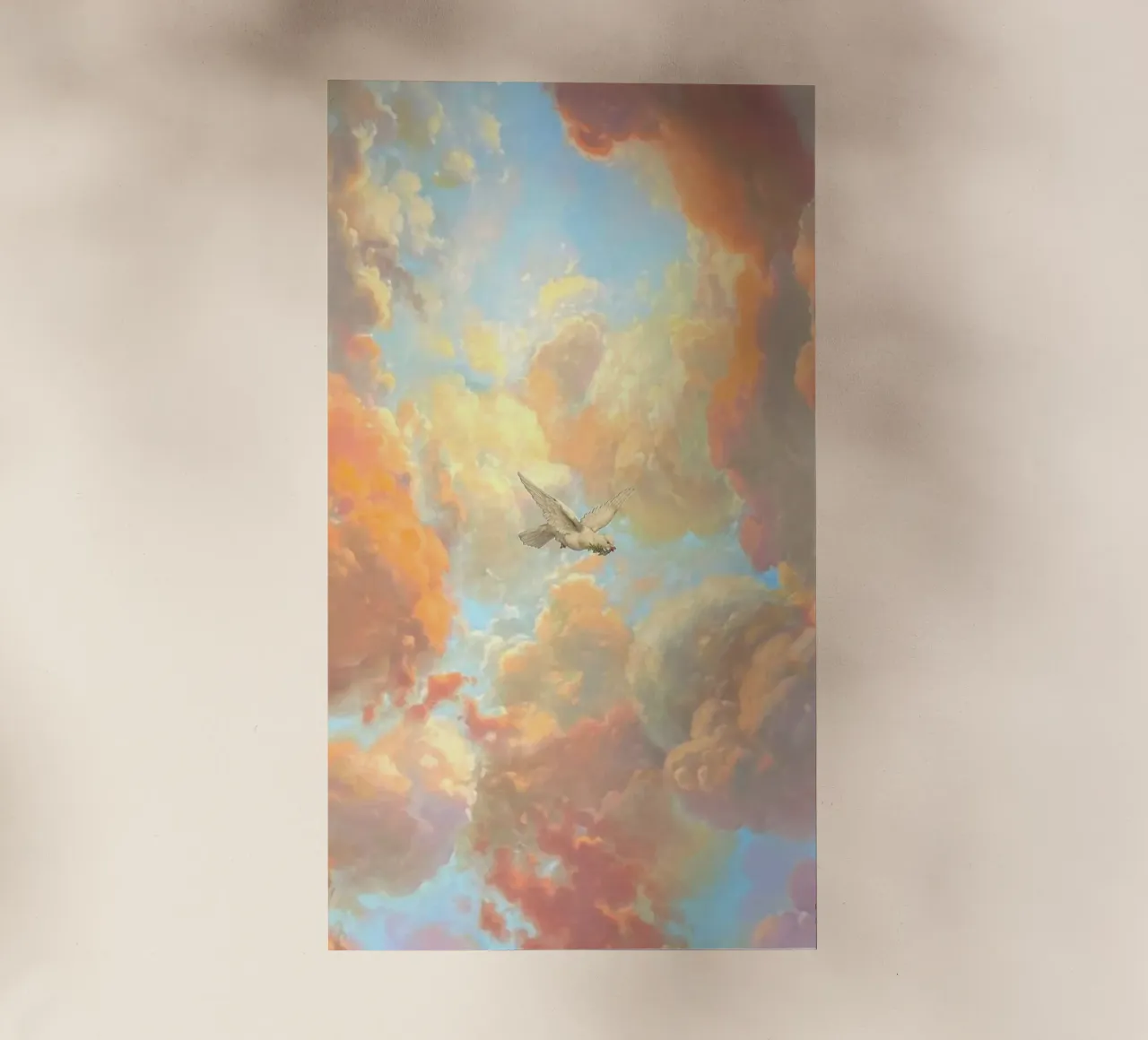 posture bird in cloud pellicola backlit da lifeline