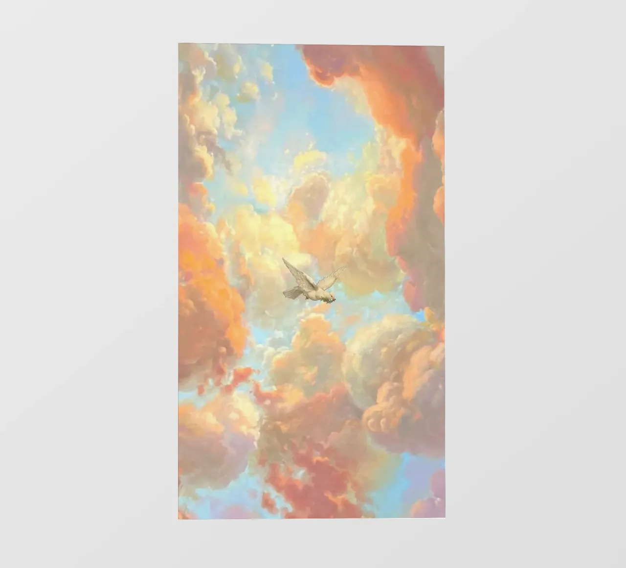 posture bird in cloud pellicola backlit da lifeline