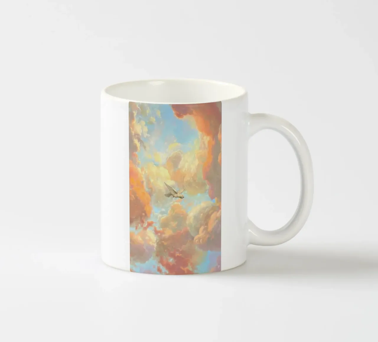 posture bird in cloud tazza in ceramica da lifeline