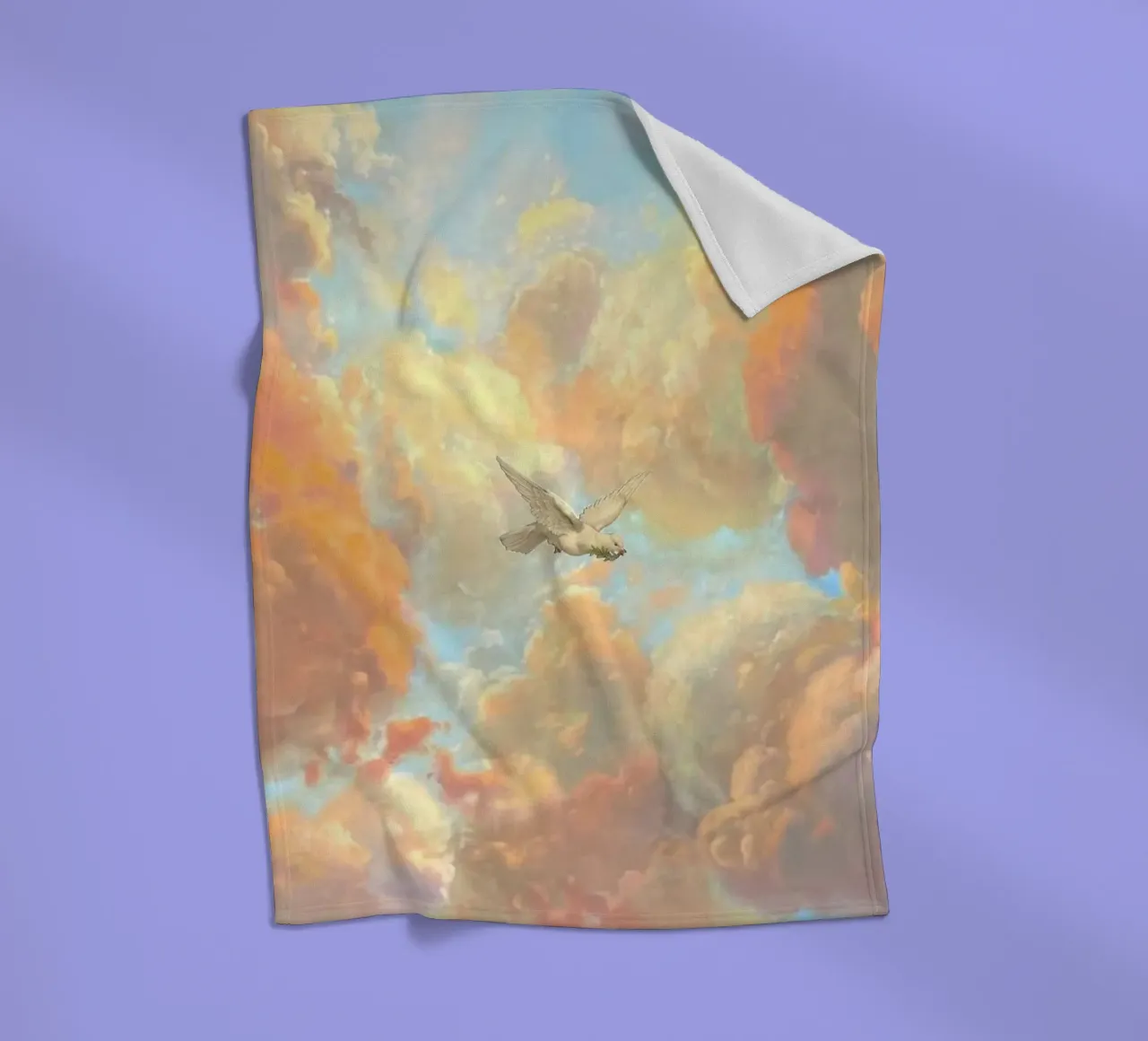 posture bird in cloud coperta in pile da lifeline