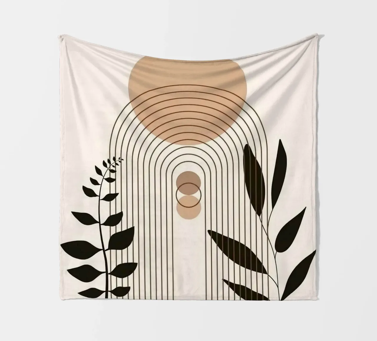 circle shape line curve branch Fleecedecke von miracle