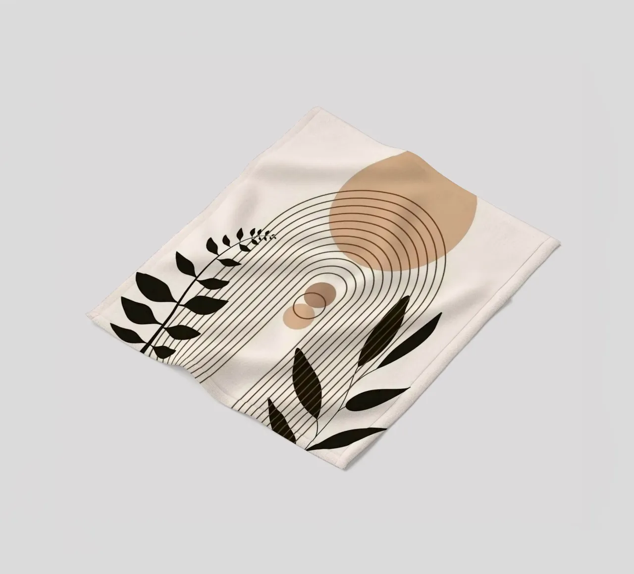 circle shape line curve branch Fleecedecke von miracle