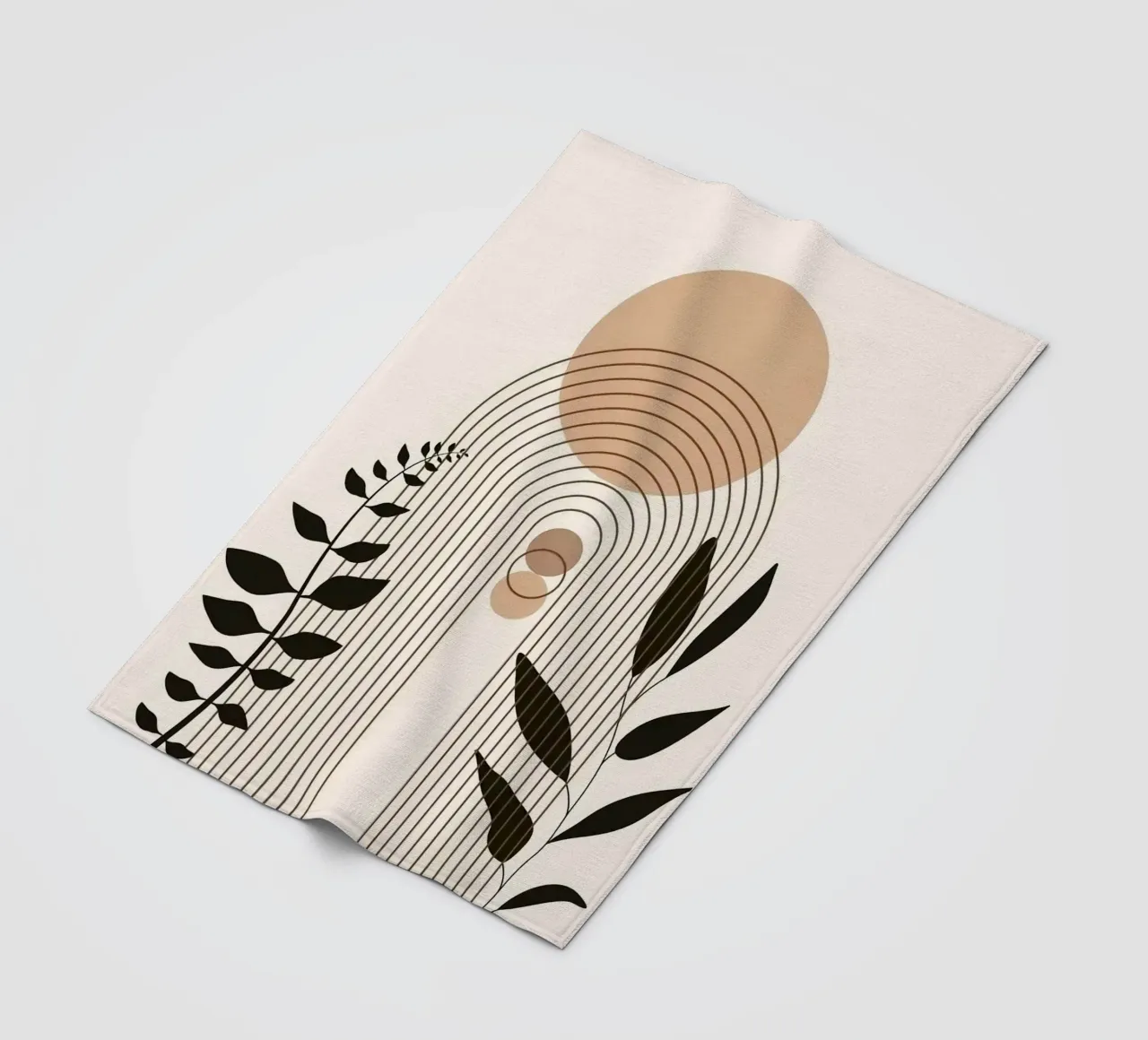 circle shape line curve branch Fleecedecke von miracle