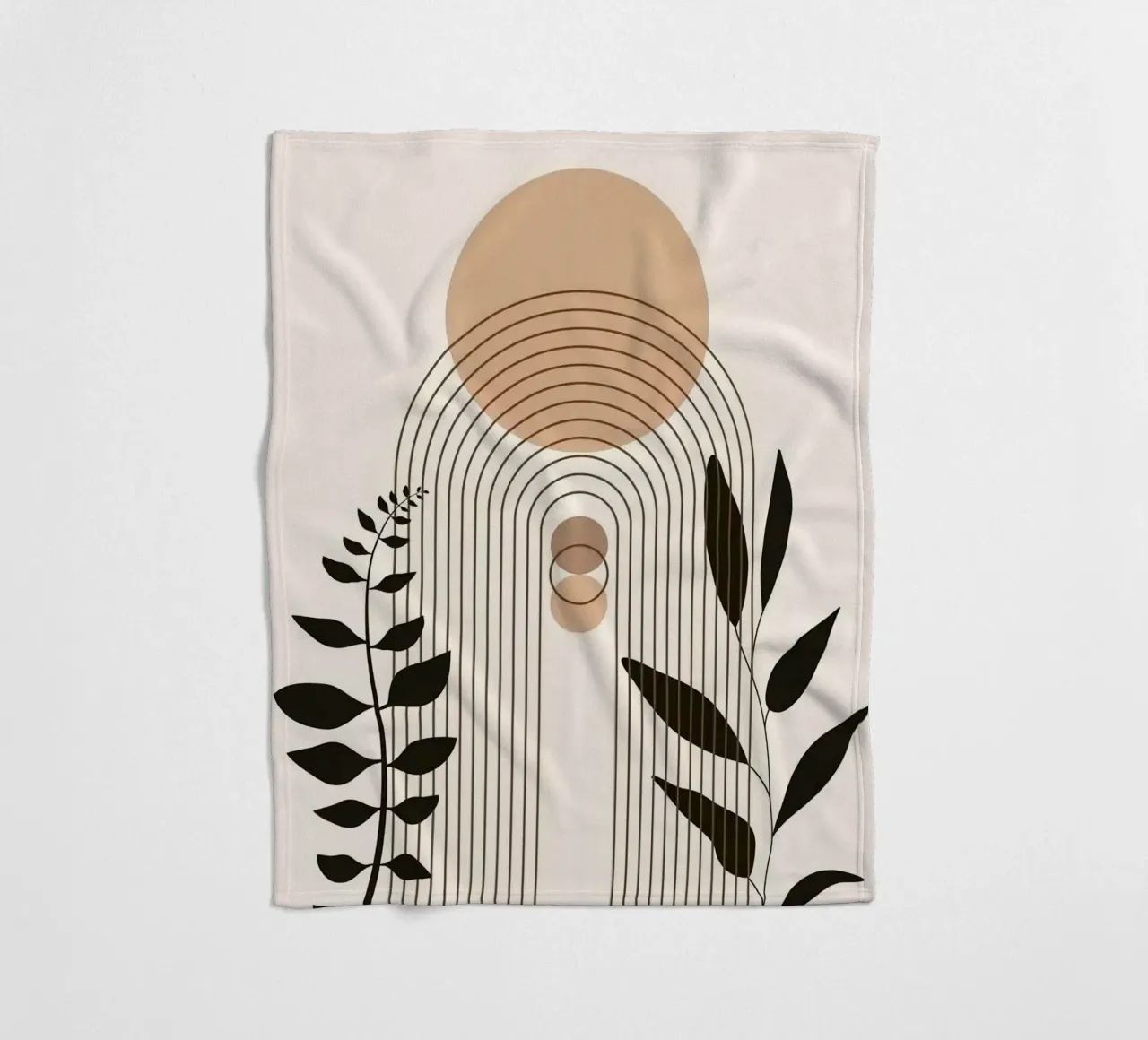 circle shape line curve branch Fleecedecke von miracle