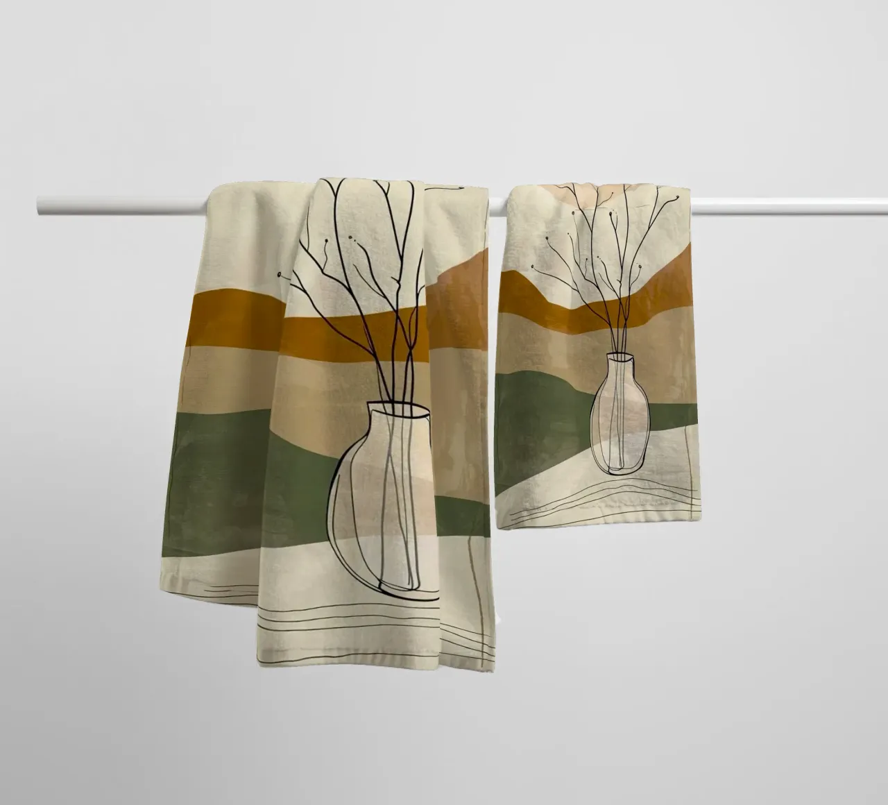 line branch bottle asciugamano da bagno da lifeline