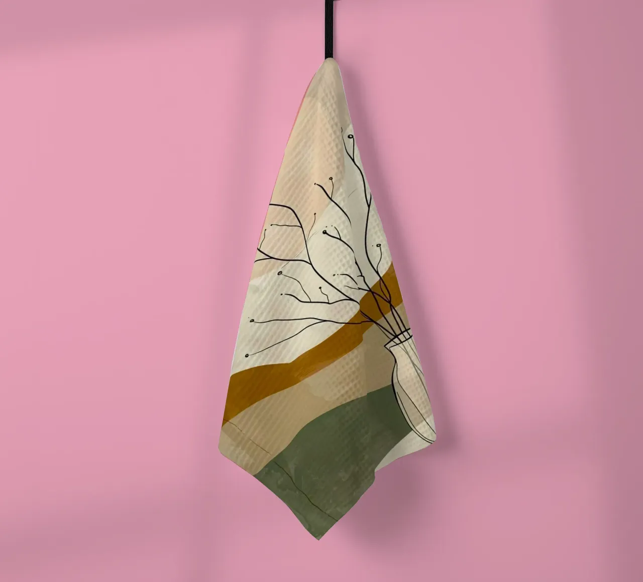line branch bottle canovaccio da cucina da lifeline