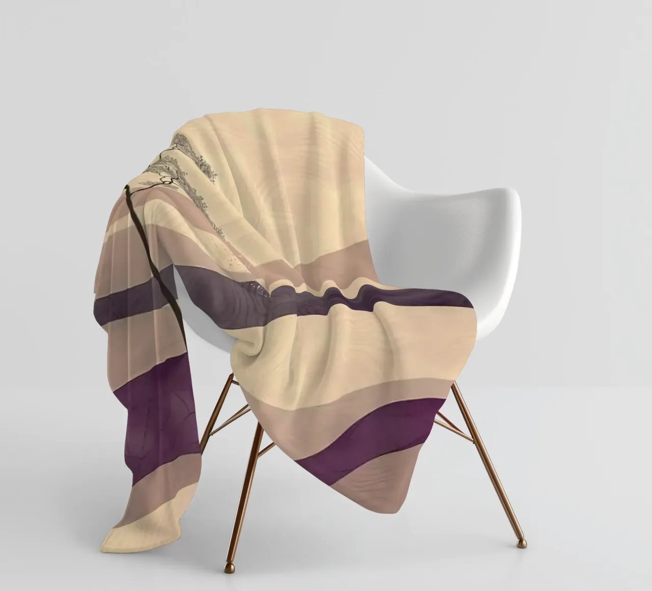 wave mountain gradient coperta in pile da miracle