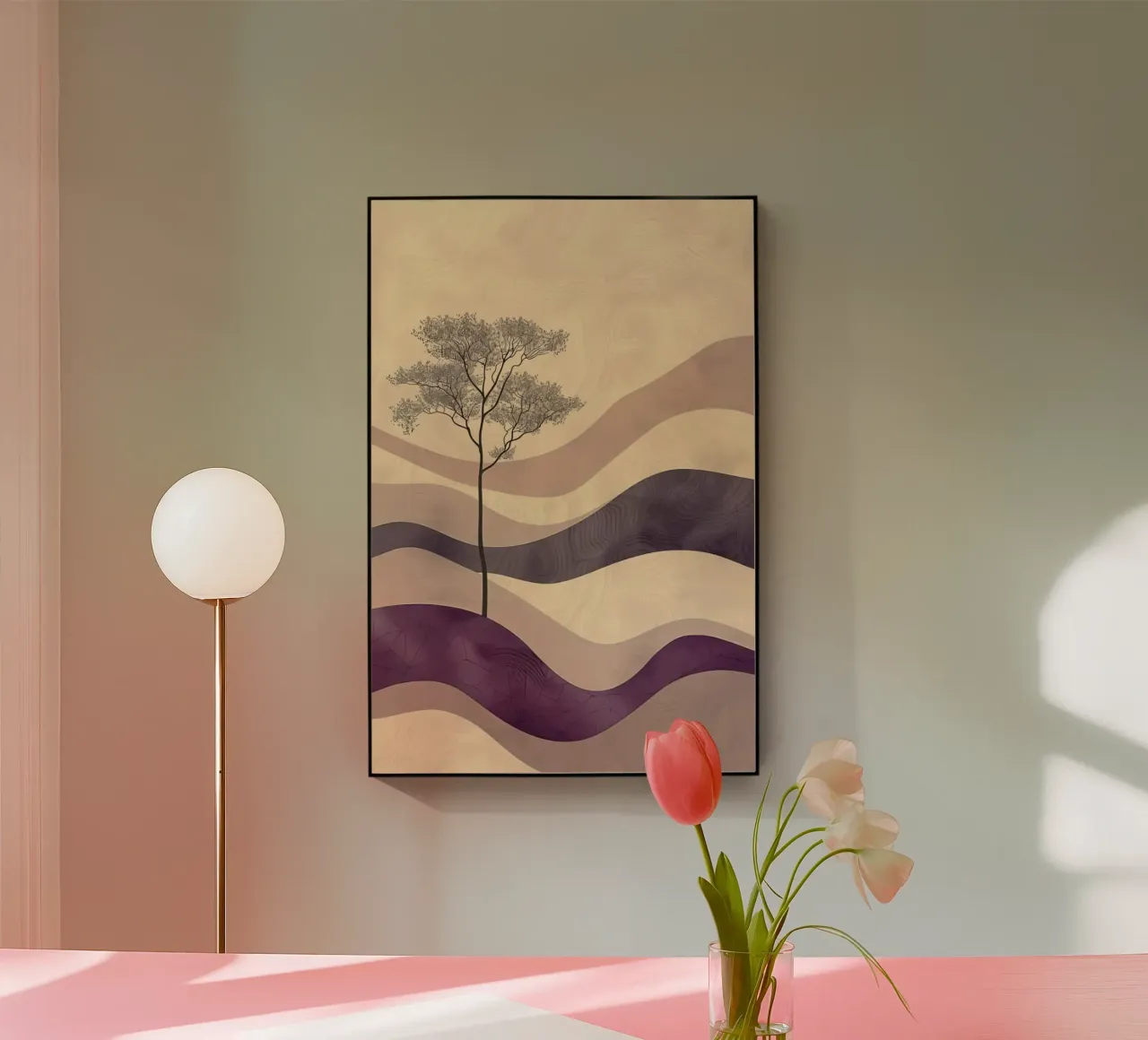 wave mountain gradient plexiglass da miracle