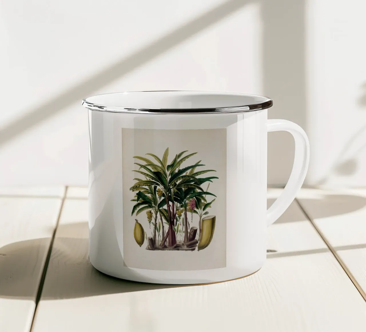 Vintage Denisse 6 Musa Acuminata tazza in smalto da Vintage Print Collection