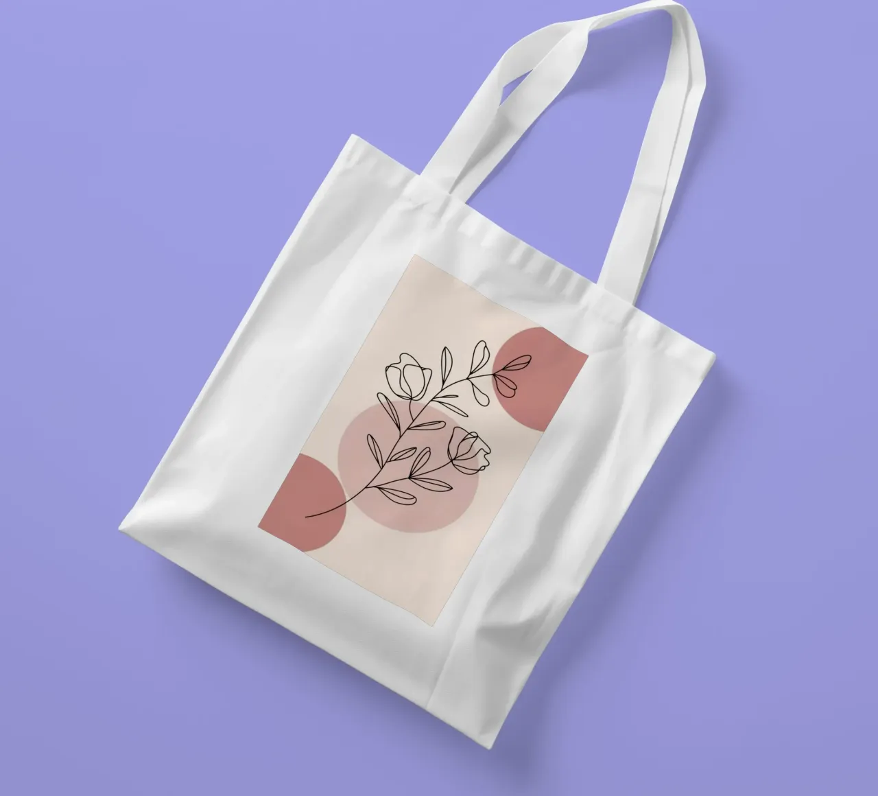 circle shape line of flower borsa in juta da miracle