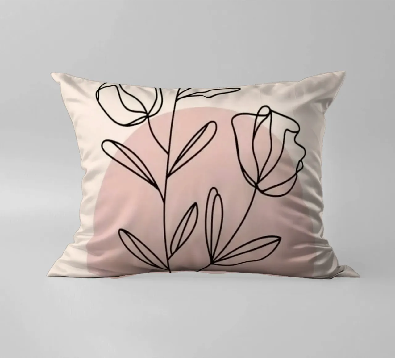 circle shape line of flower cuscino da miracle