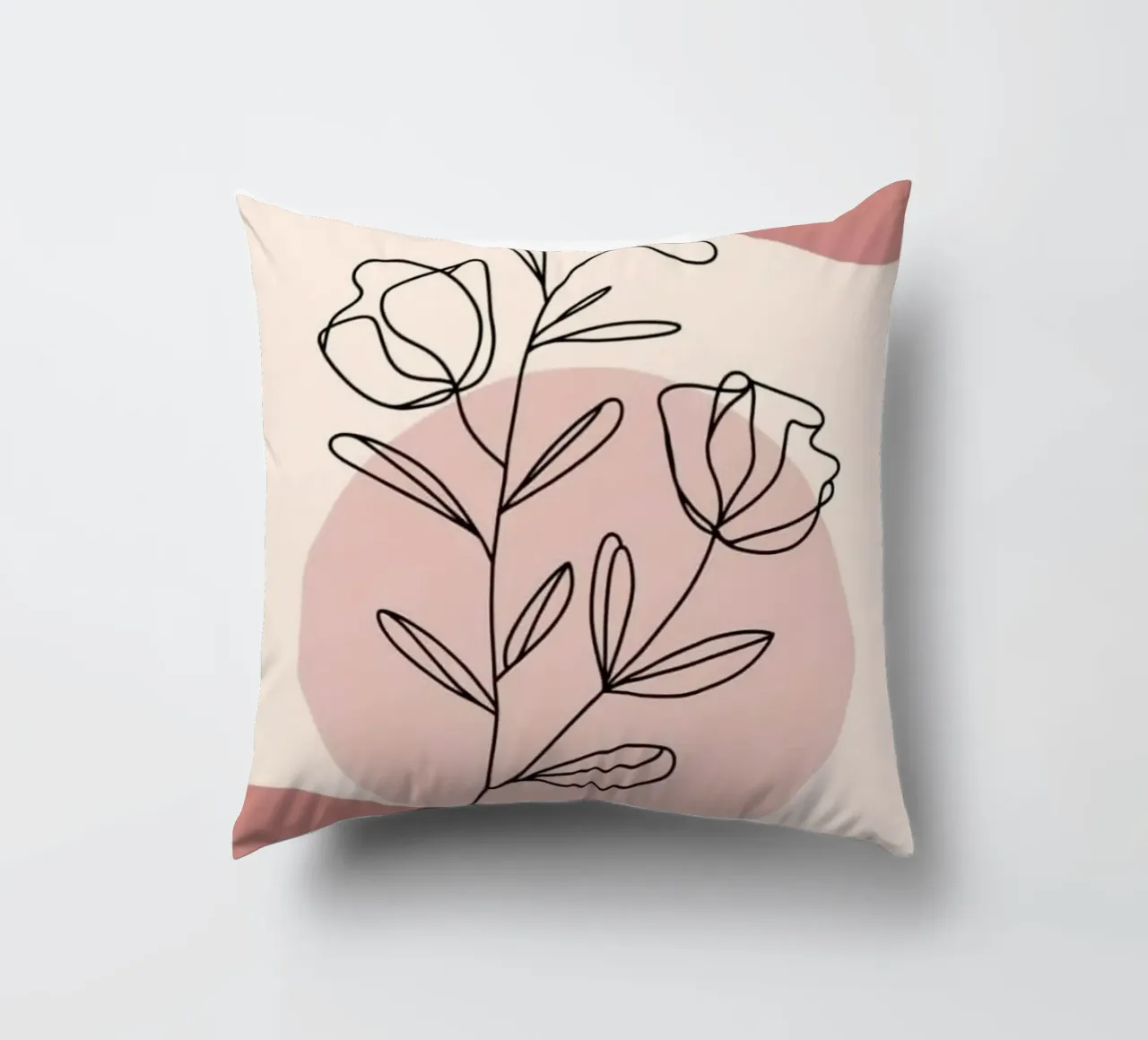 circle shape line of flower cuscino da miracle