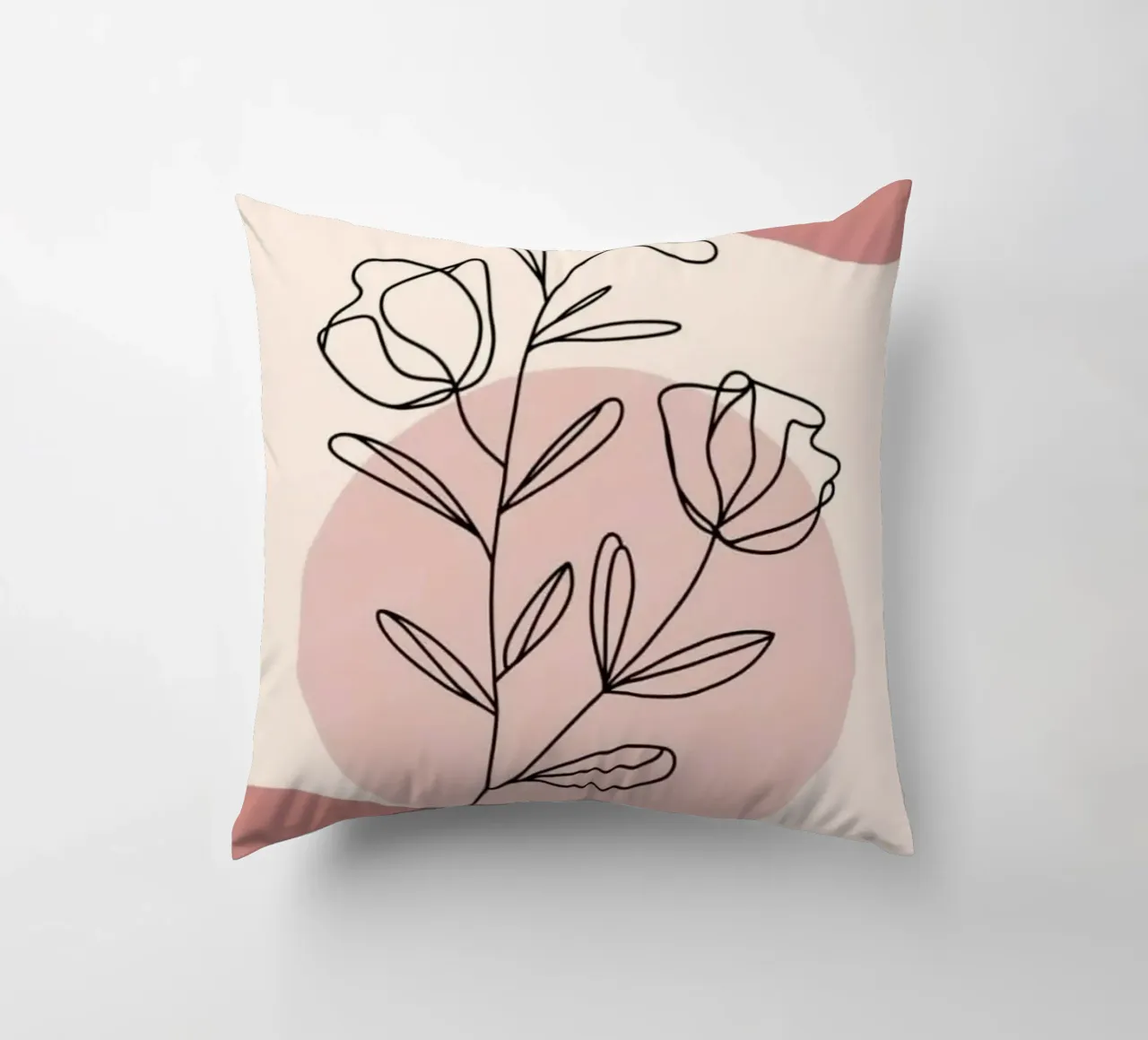 circle shape line of flower cuscino da miracle