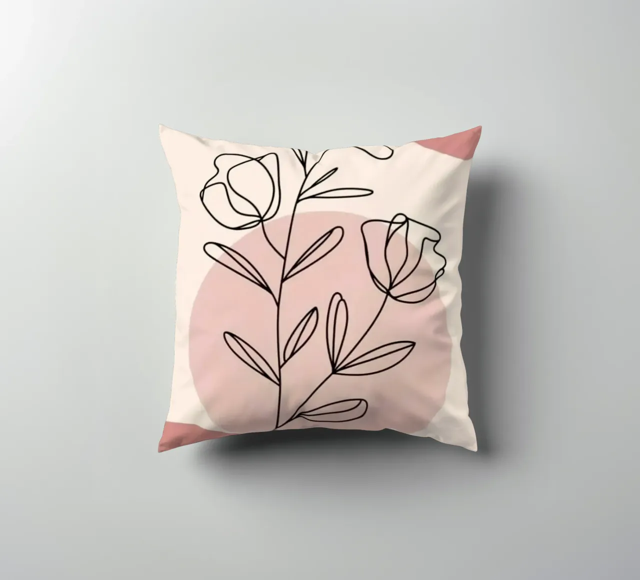 circle shape line of flower cuscino da miracle