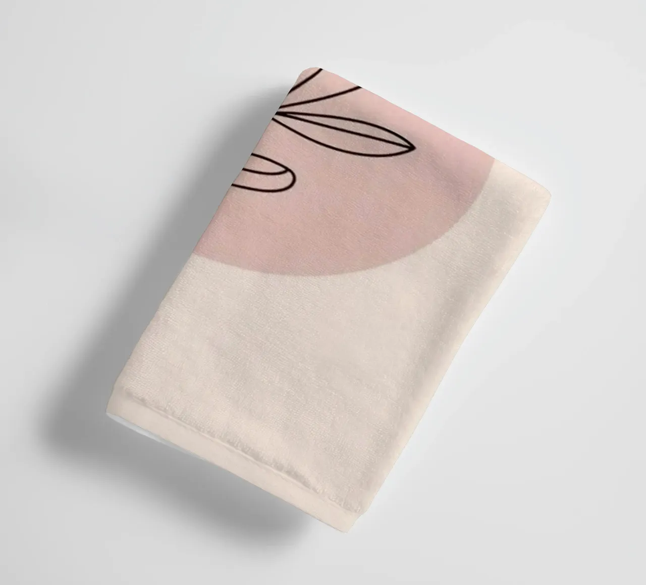 circle shape line of flower asciugamano da bagno da miracle