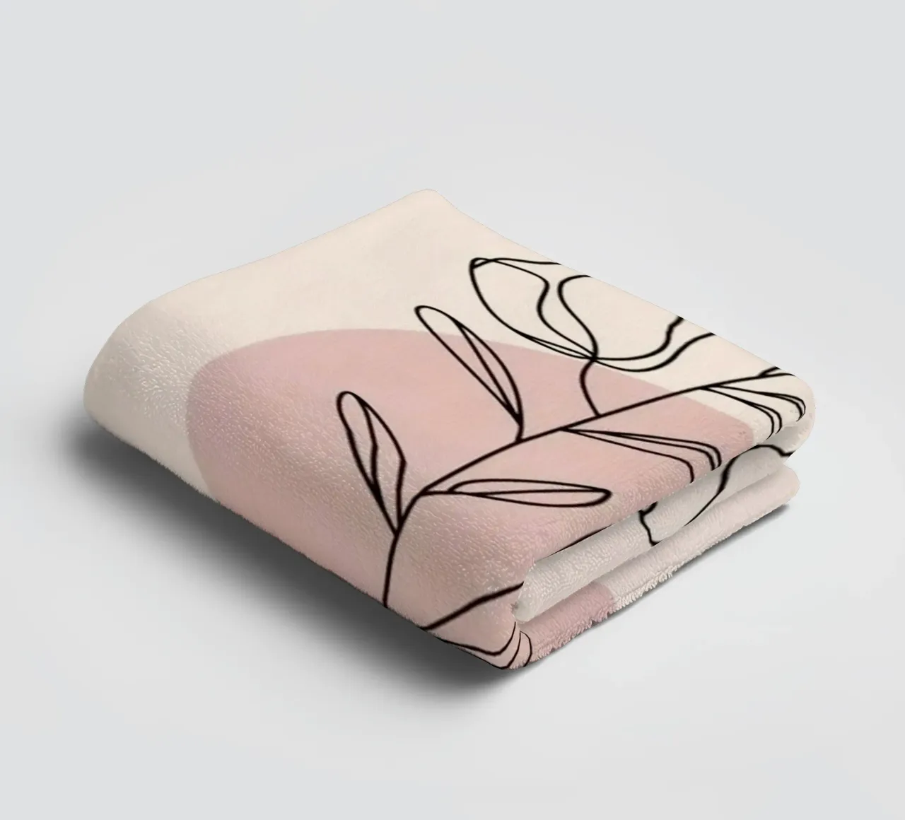circle shape line of flower asciugamano da bagno da miracle