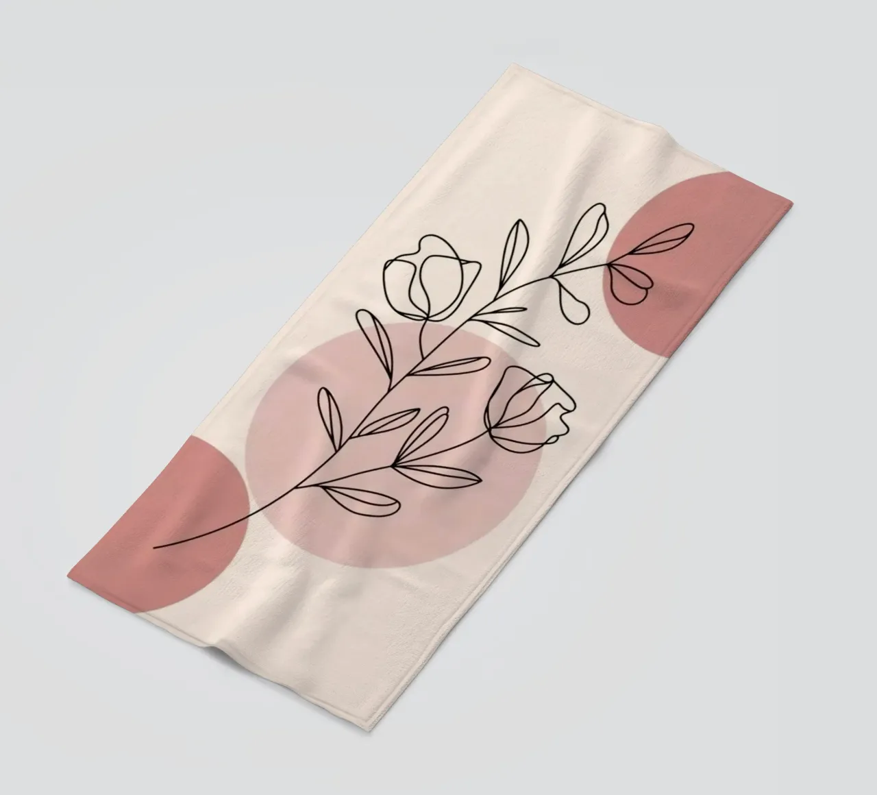 circle shape line of flower telo mare da miracle