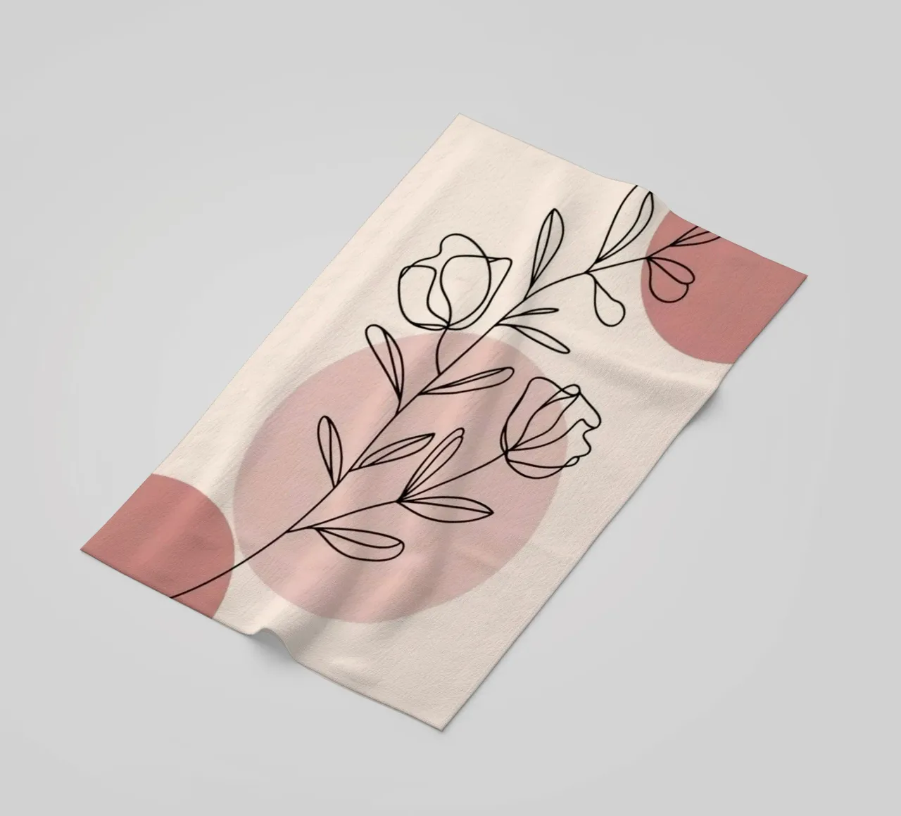 circle shape line of flower telo mare da miracle