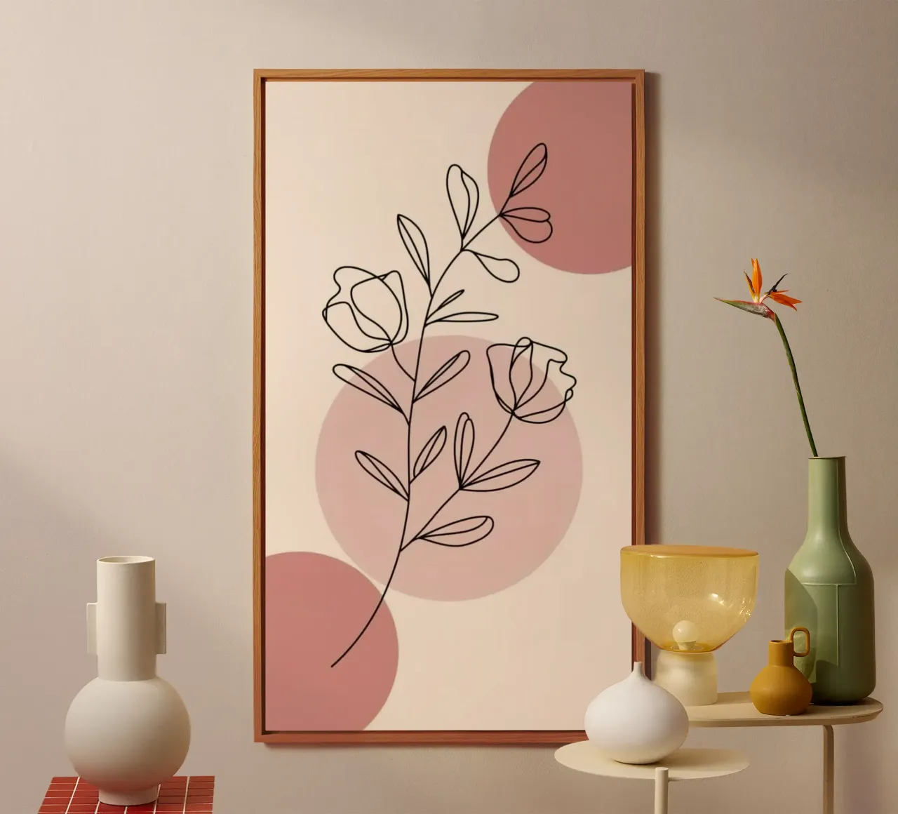circle shape line of flower alluminio dibond da miracle