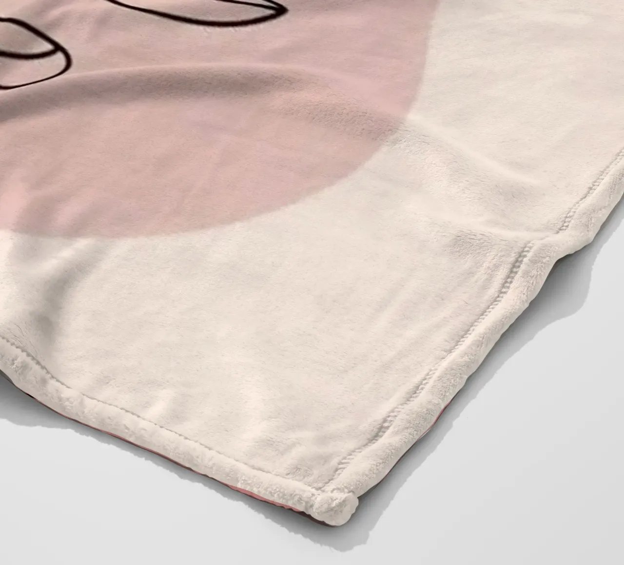 circle shape line of flower coperta in pile da miracle