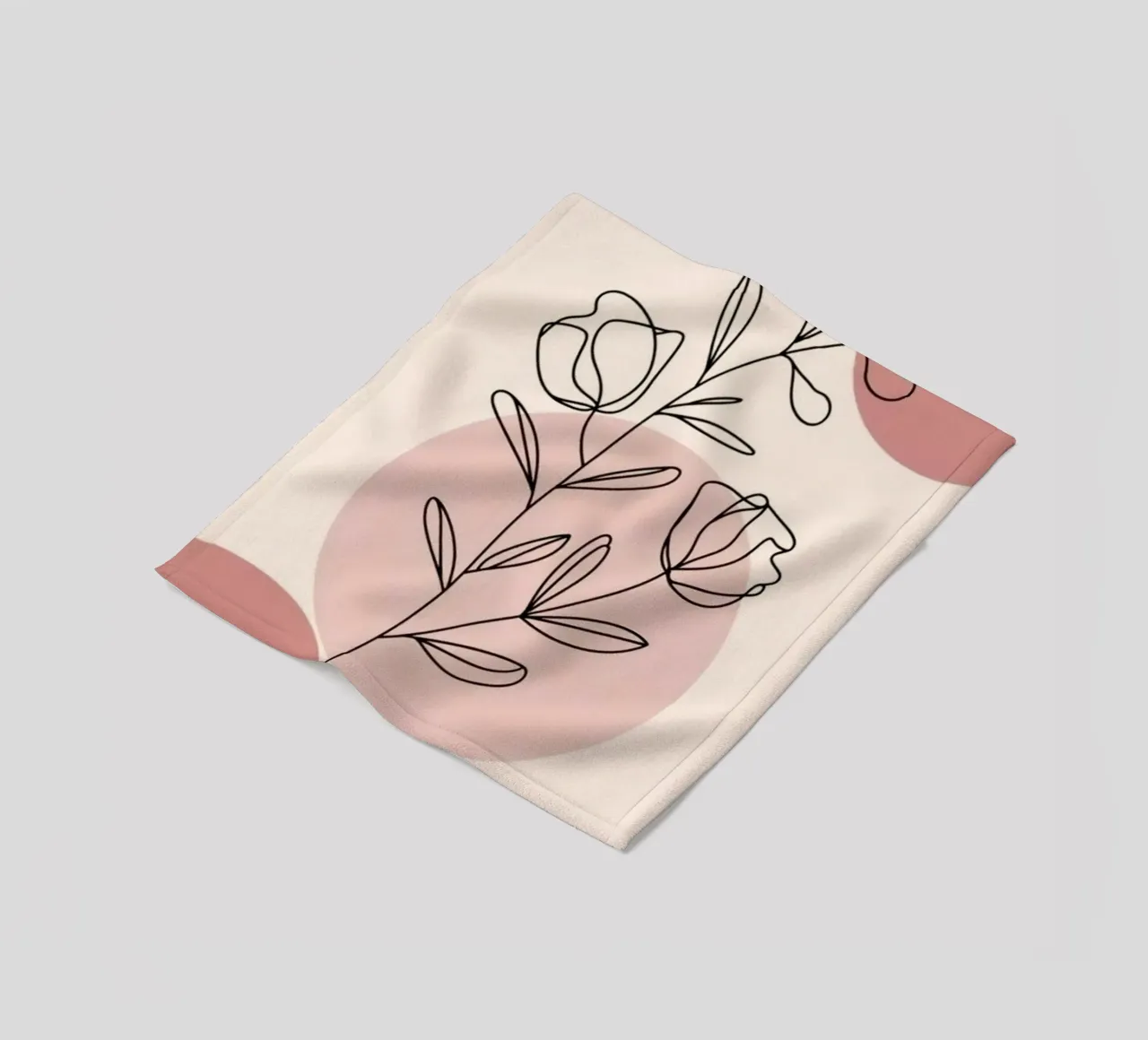circle shape line of flower coperta in pile da miracle