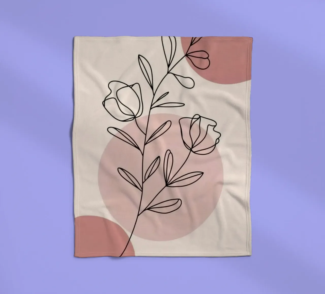 circle shape line of flower coperta in pile da miracle