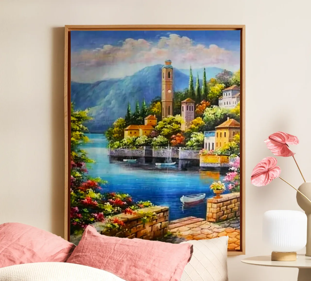 epic village old tela con Cornice a cassetta da miracle