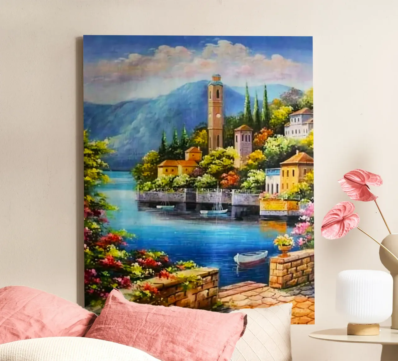 epic village old tela con Cornice a cassetta da miracle