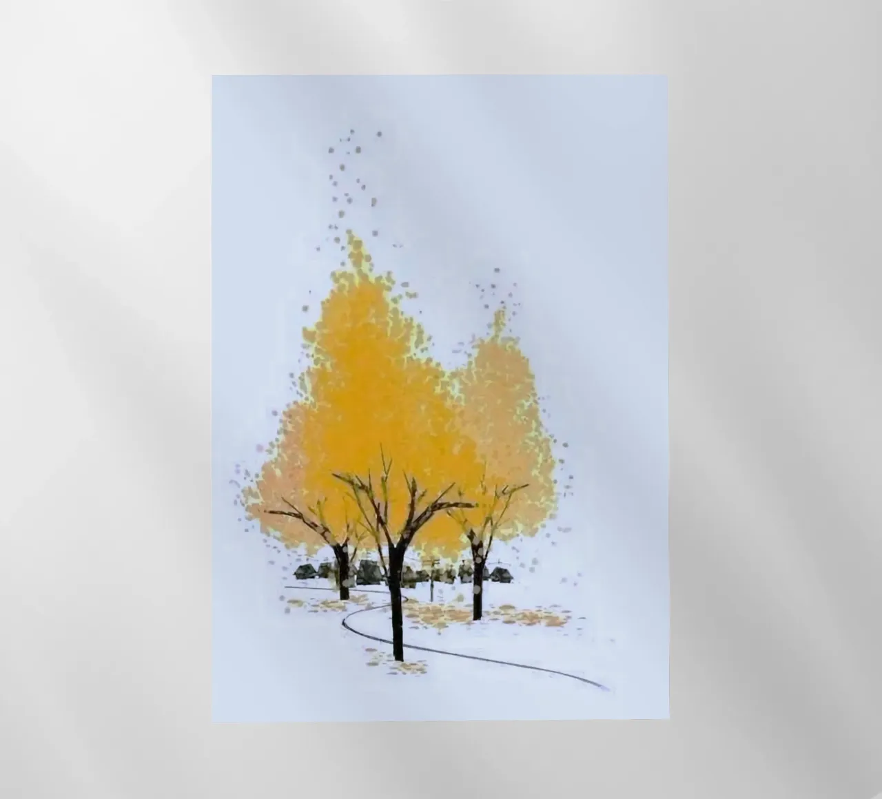 yellow shadow tree pellicola backlit da miracle