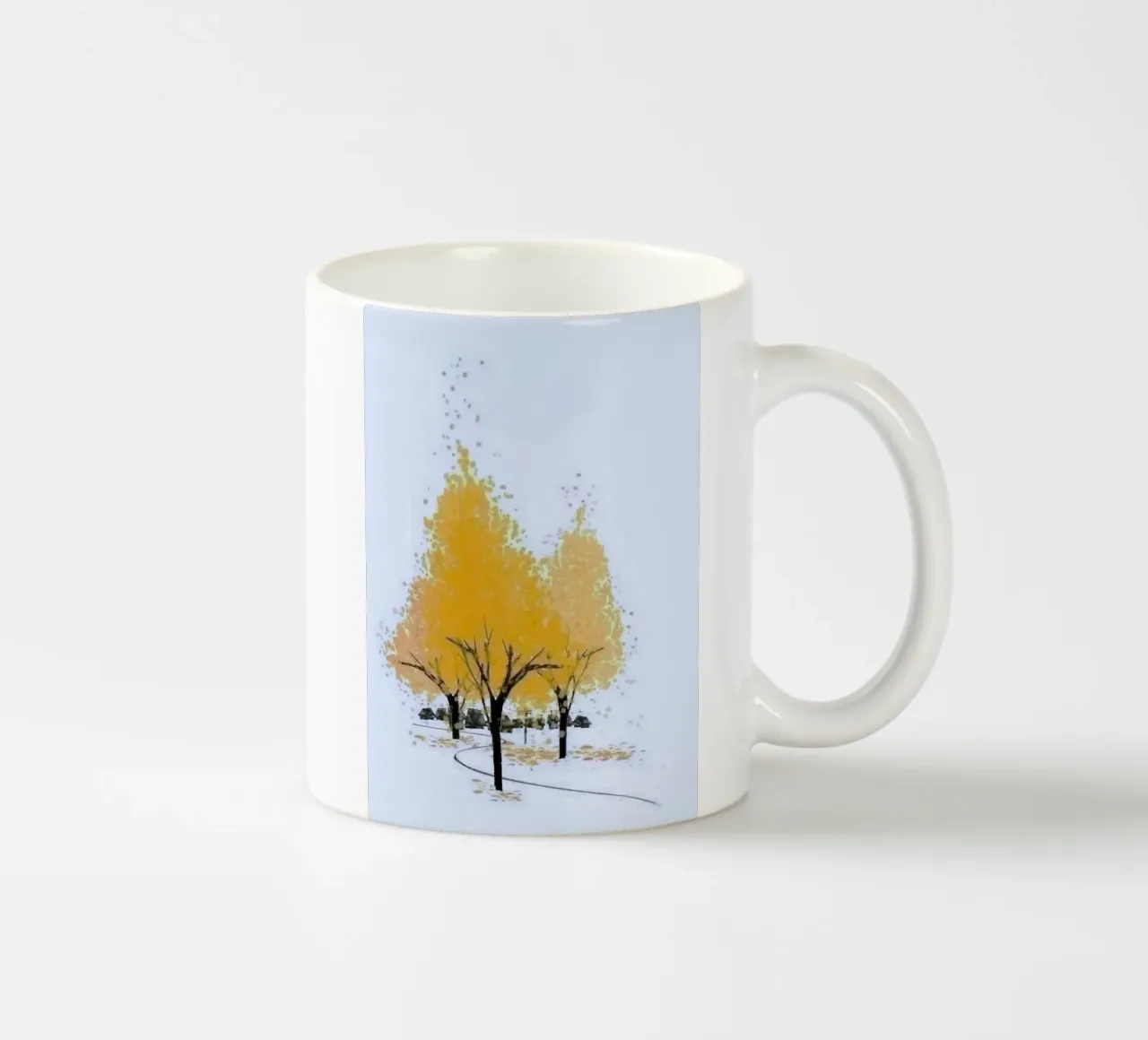 yellow shadow tree tazza in ceramica da miracle