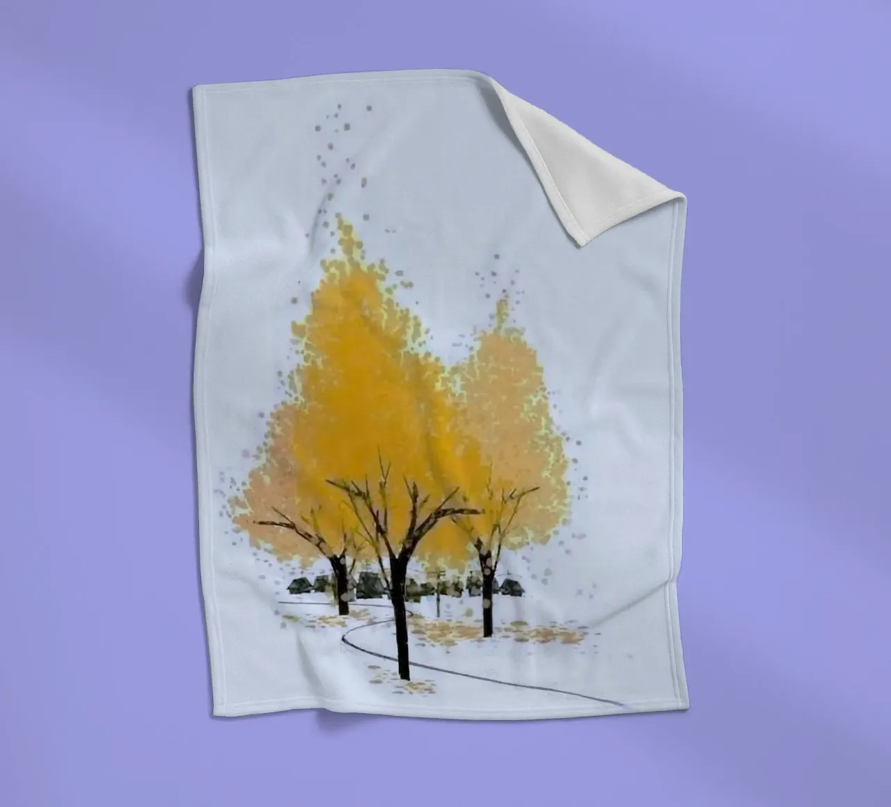 yellow shadow tree coperta in pile da miracle