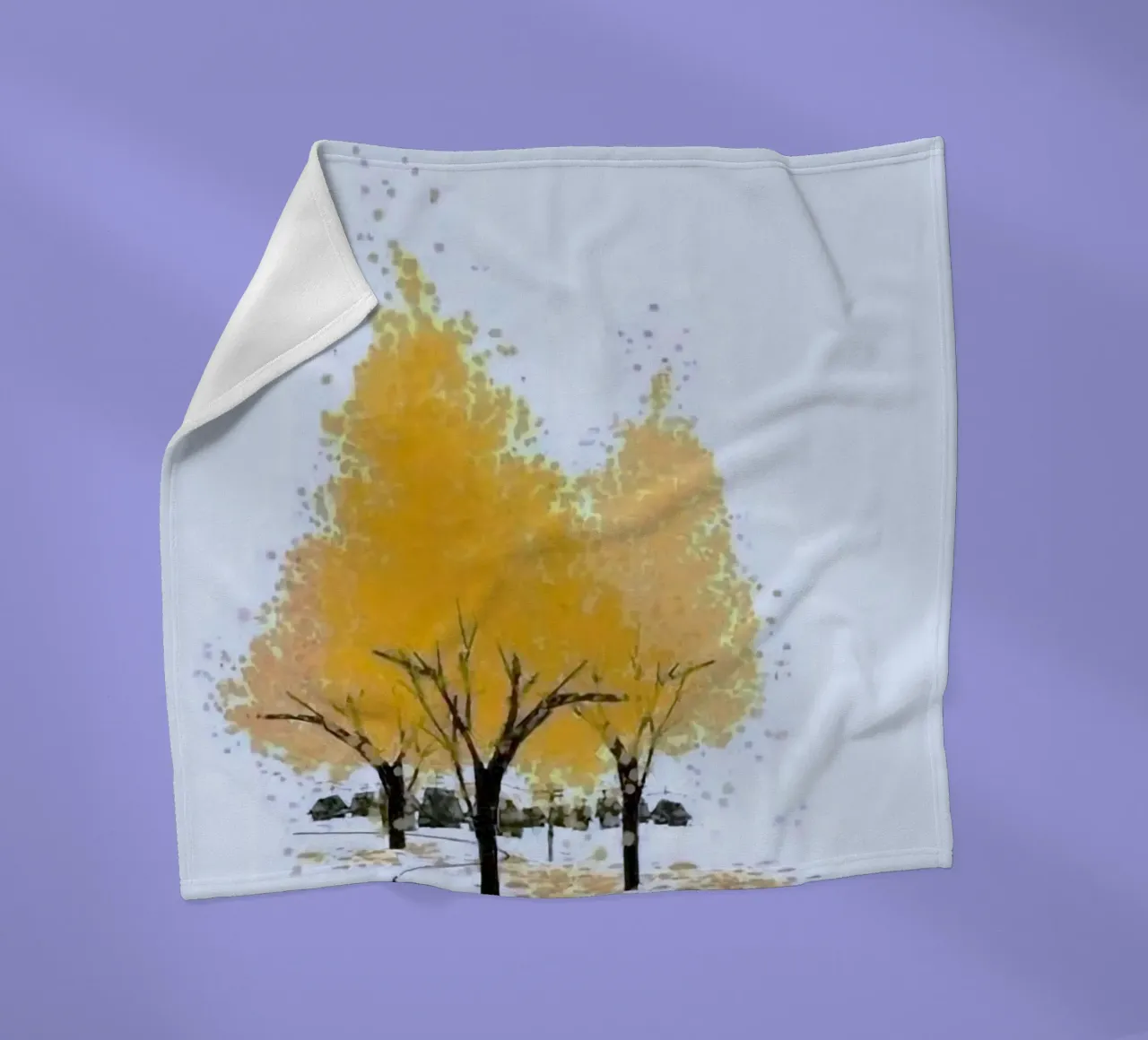 yellow shadow tree coperta in pile da miracle