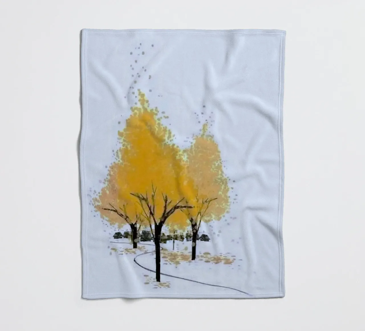 yellow shadow tree coperta in pile da miracle