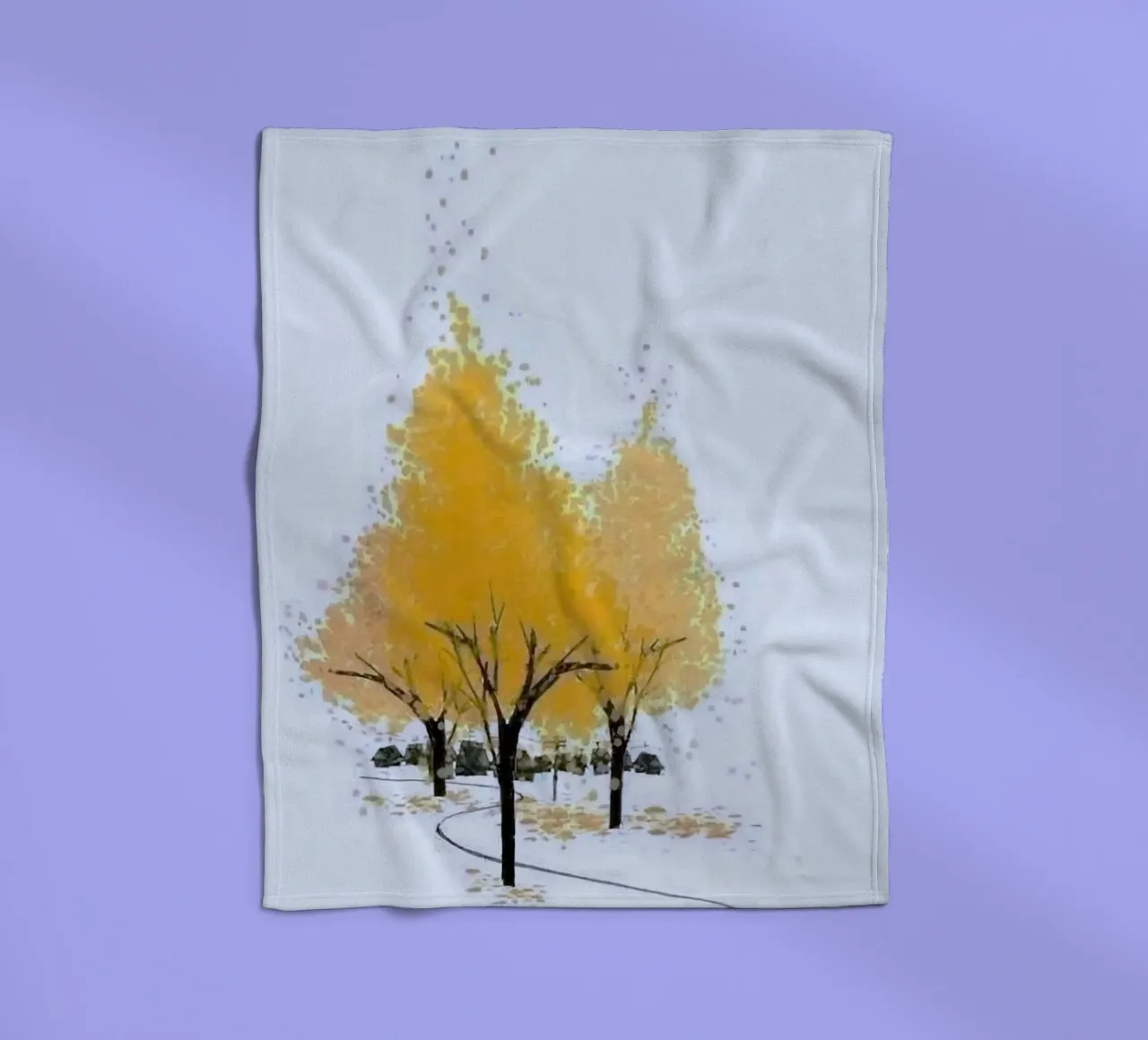 yellow shadow tree coperta in pile da miracle