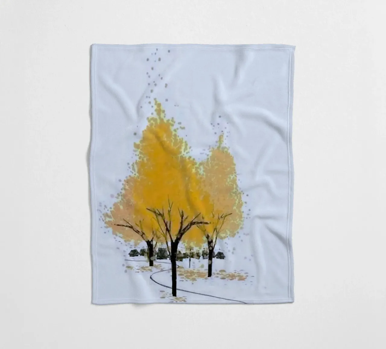 yellow shadow tree coperta in pile da miracle
