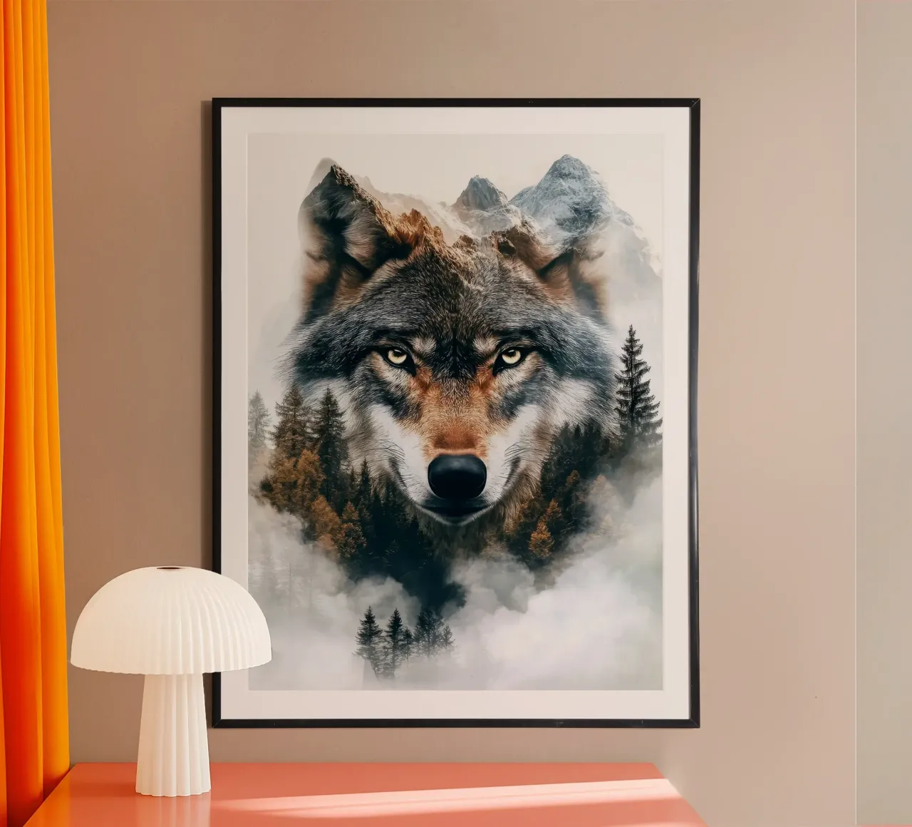 Il lupo in montagna poster da Emma MacDonald