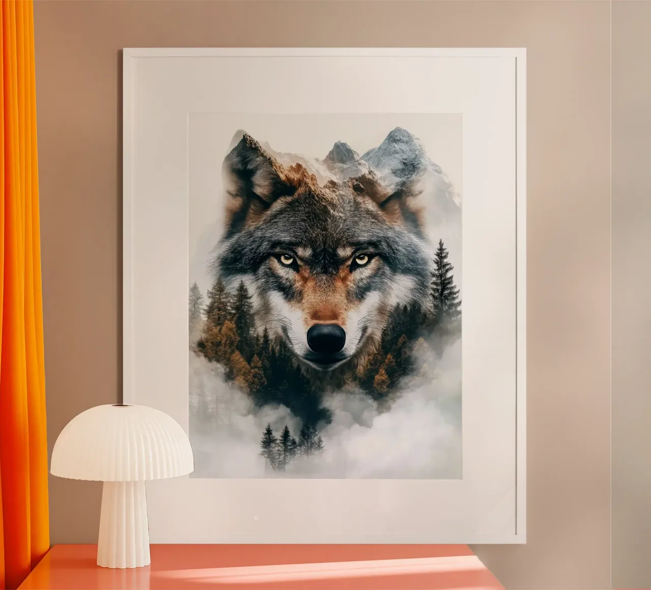 Il lupo in montagna poster da Emma MacDonald
