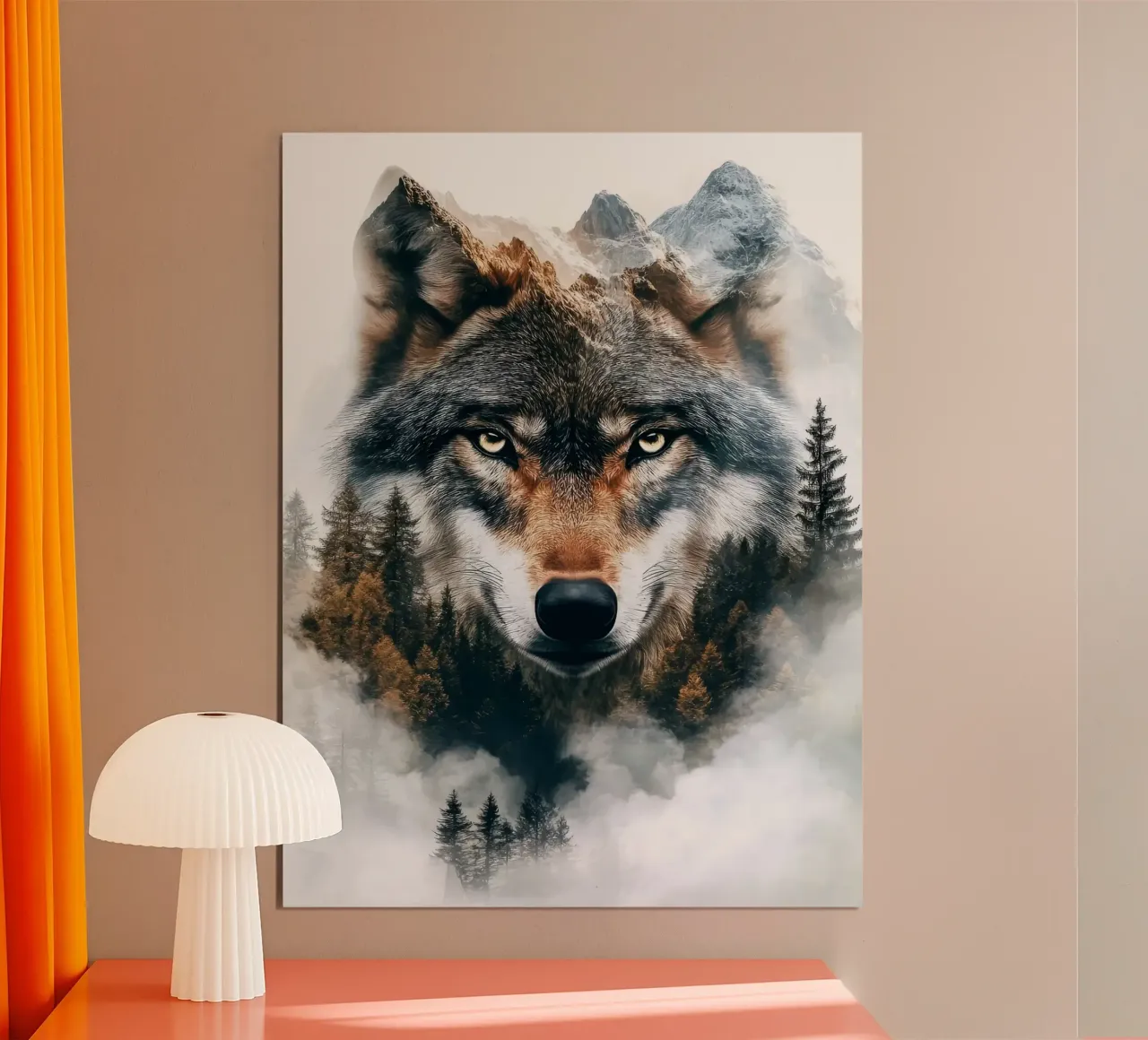 Il lupo in montagna poster da Emma MacDonald