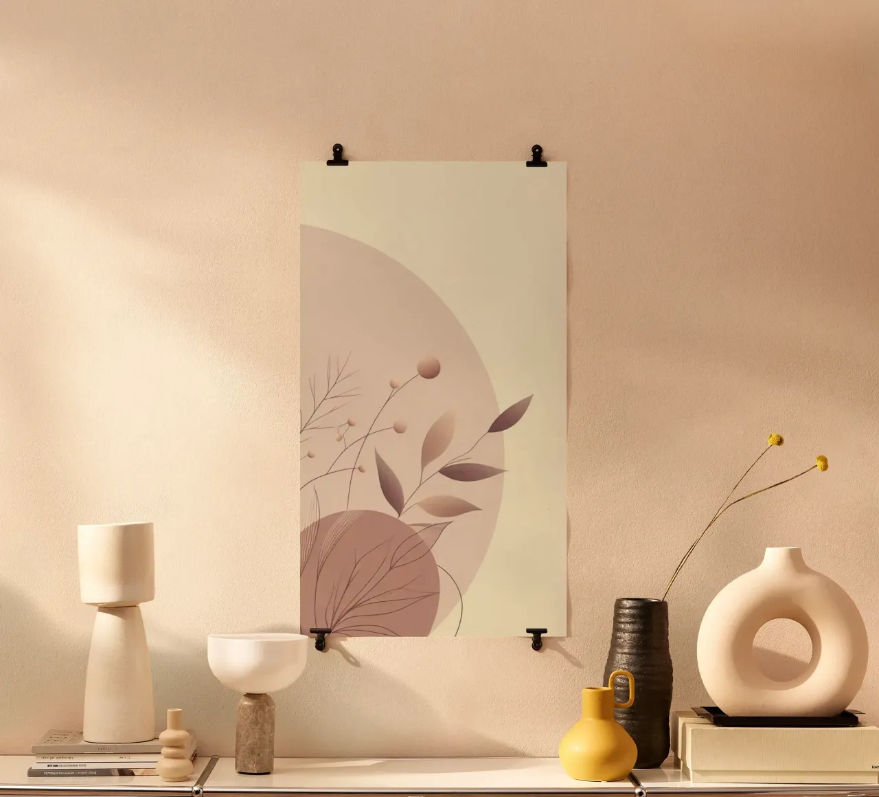circle line branch poster con telaio in alluminio da melts