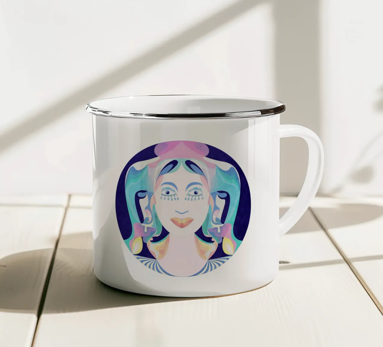 Fata Turchina tazza in smalto da lovely lines
