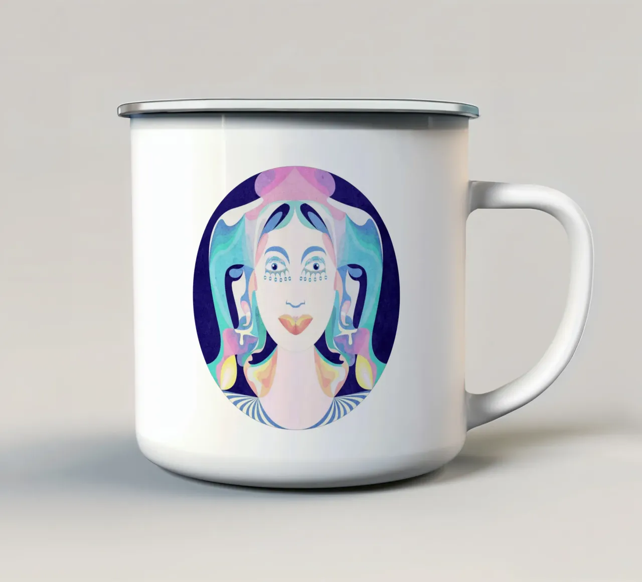 Fata Turchina tazza in smalto da lovely lines