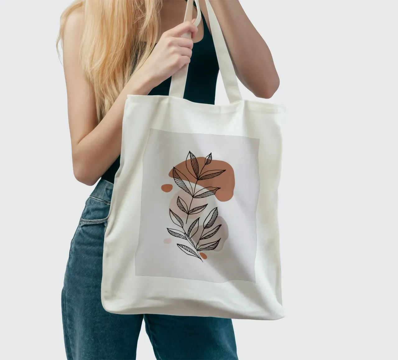 line shape branch up borsa in juta da melts