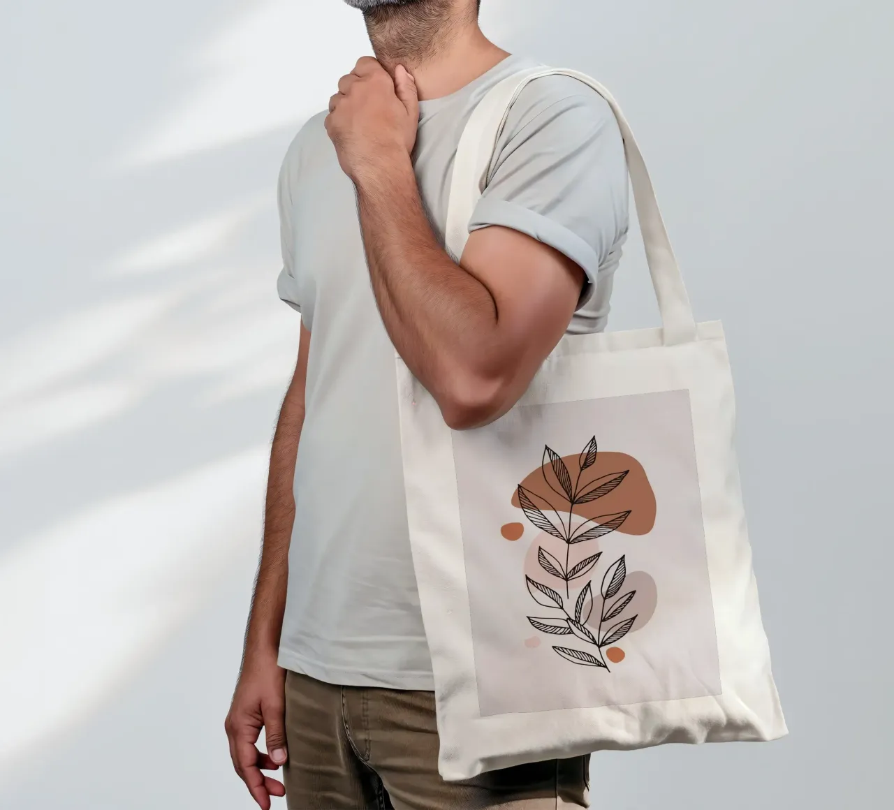 line shape branch up borsa in juta da melts