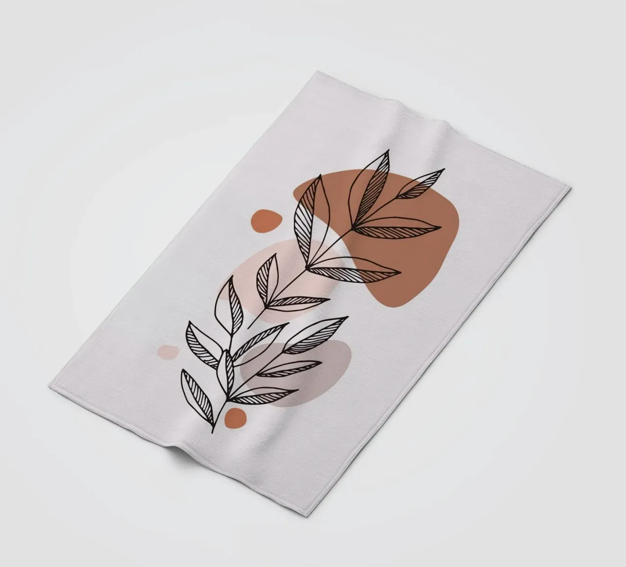 line shape branch up coperta in pile da melts