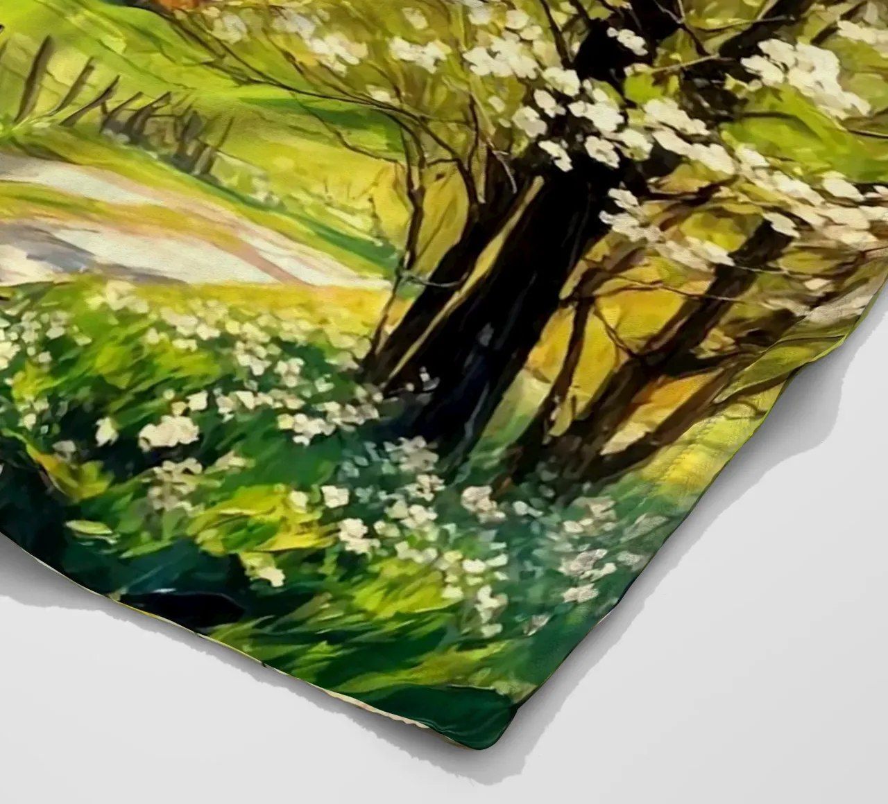 curve road tree coperta in pile da melts