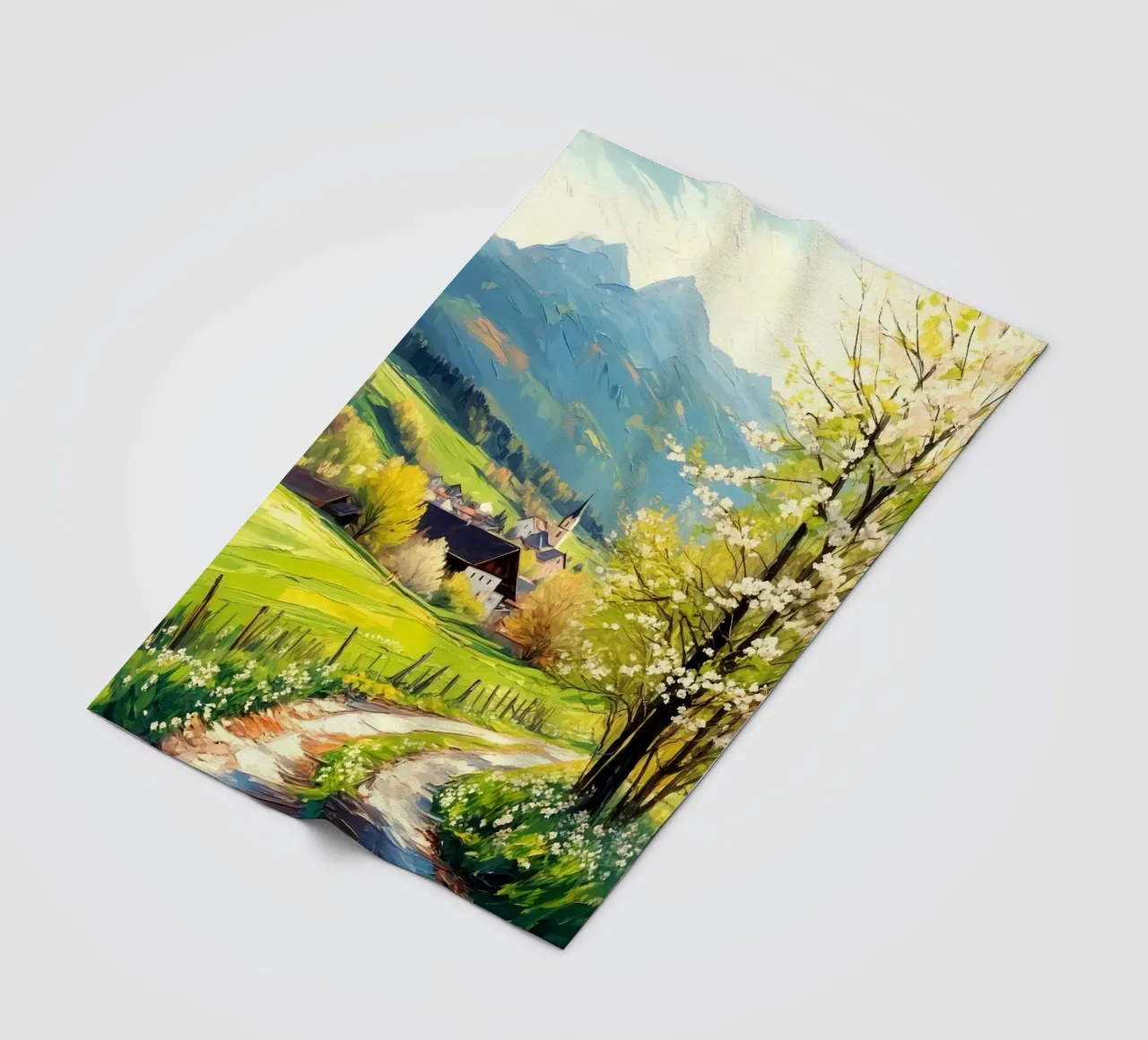 curve road tree coperta in pile da melts